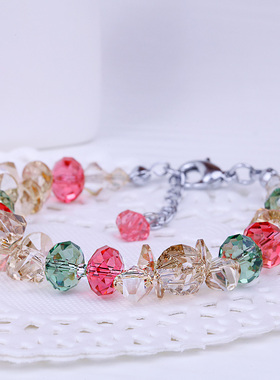 鸿澜ins小众中年送妈妈水晶手链