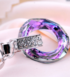 饰品水晶短款韩国版时尚风吊坠