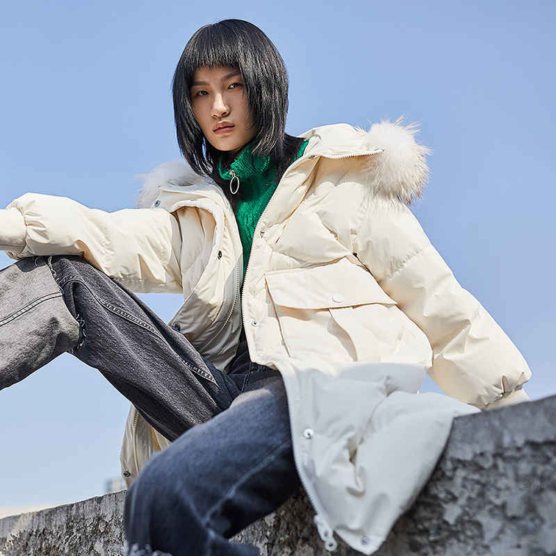 艾莱依羽绒服女中长款 新款时尚修身貉子毛领冬保暖防寒外套冬 2020 艾莱依羽绒服女中长款 新款时尚修身貉子毛领冬保暖防寒外套冬 2020