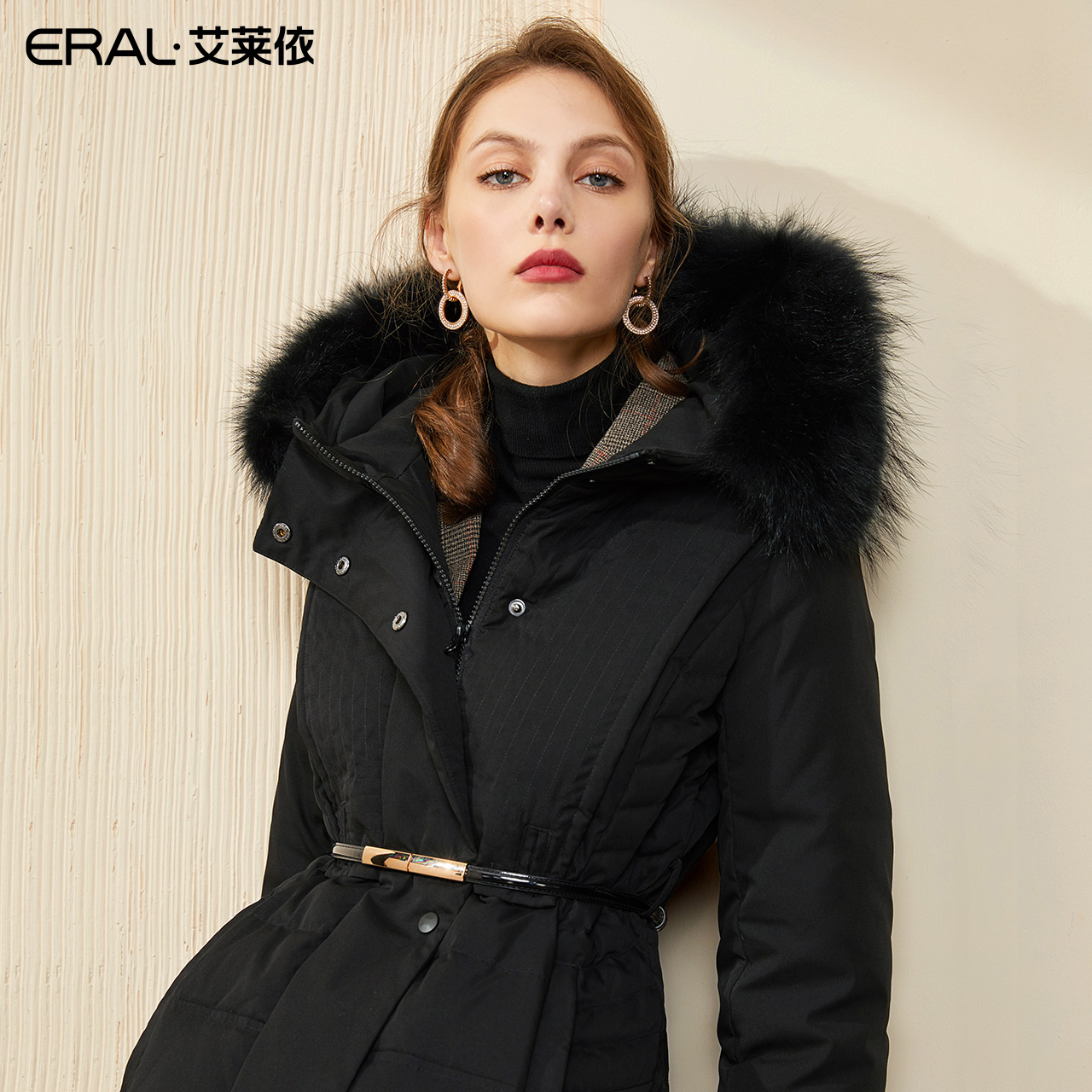 601801191 2019 艾莱依 冬季新款优雅修身中长款白鸭绒羽绒服女 601801191 2019 艾莱依 冬季新款优雅修身中长款白鸭绒羽绒服女
