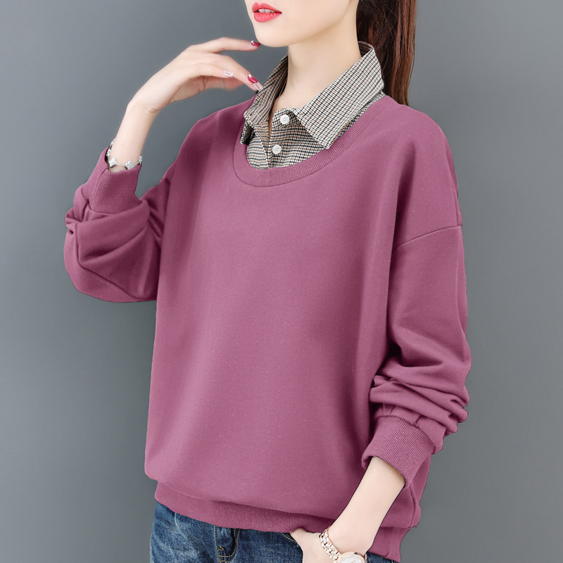 假两件春秋2020年新款潮宽松卫衣 苏盈珈可服饰卫衣/绒衫