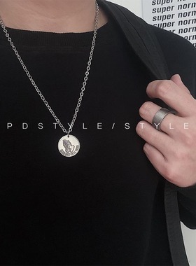 pdstyle欧美风祈祷字母经文吊坠