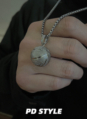 PDSTYLE立体篮球男生项链