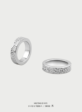 男女钛钢美式不掉色戒指