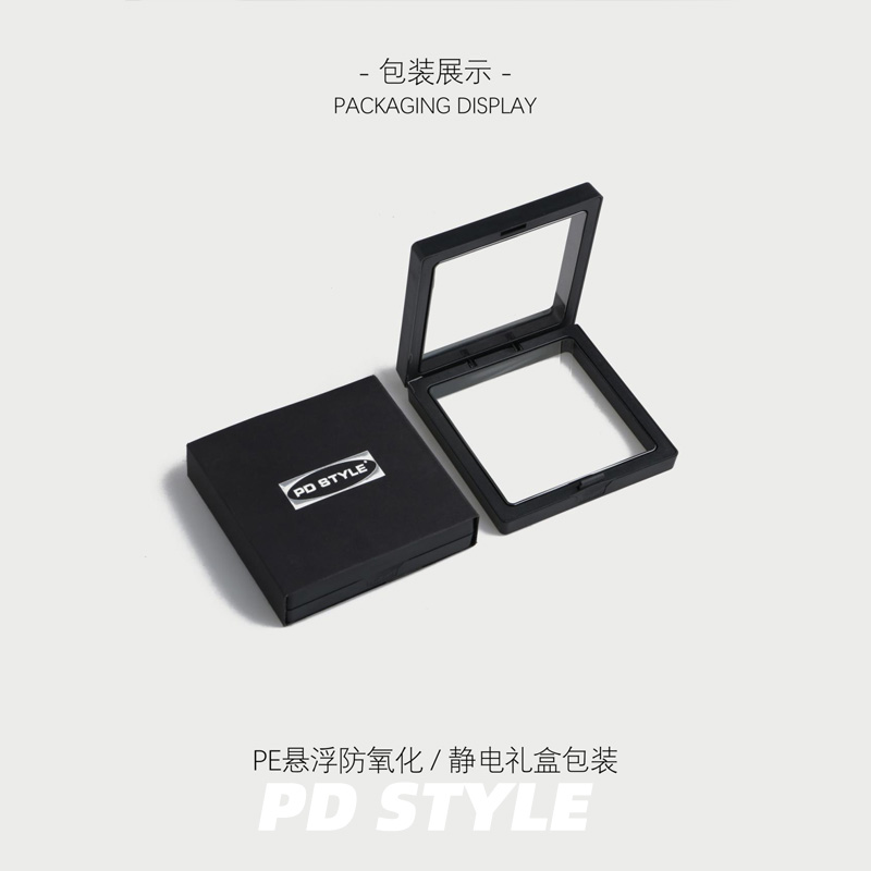 PDSTYLE 个性黑钻异形吊坠项链男女生小众高级感潮酷情侣礼物饰品 - 图3