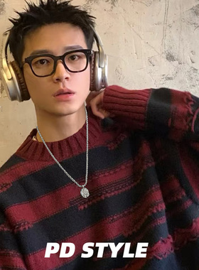 日韩小众波光粼粼椭圆肌理项链