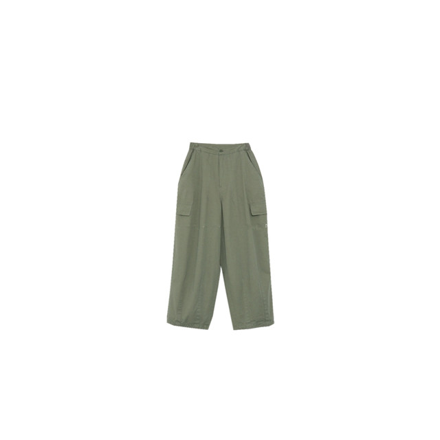 Elastic waist pocket ຊື່ບໍລິສຸດ trousers ຂົນສົ່ງສິນຄ້າ slimming