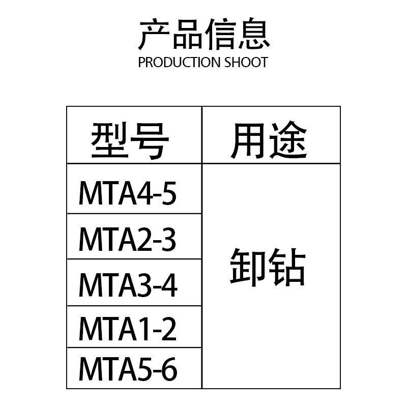 U钻拆卸铁锲莫氏变径套退锥锲子车床卸钻敲砸钻头铣刀三角形铁块-图2