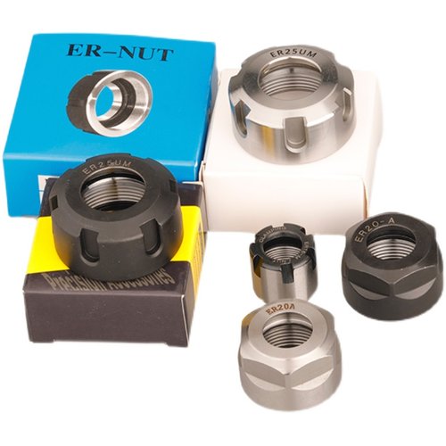 数控刀柄雕刻机主轴ER螺母压帽A型UM型螺帽ER8/11/16/20/25/32/40 - 图3