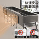 Aluminum alloy bathroom storage rack without drilling