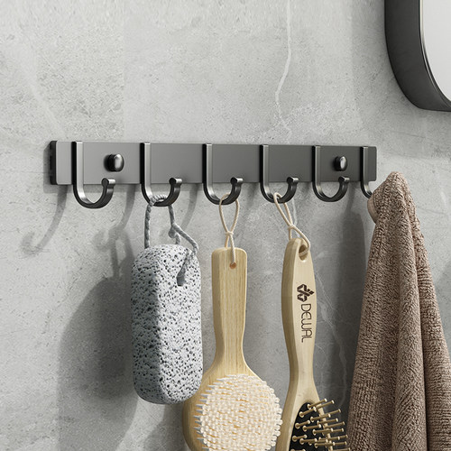 免打孔挂钩强力粘胶浴室门后玄关承重挂衣架墙壁粘钩墙上衣帽收纳 - 图0