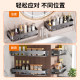 Toilet and bathroom storage racks, heightening, punch-free, wall-mounted, toilet and washbasin high-end storage racks