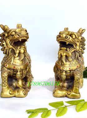 麒麟踏元宝如意招财大门