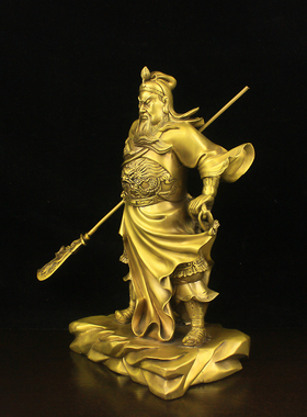 黄铜招财古典中堂财神