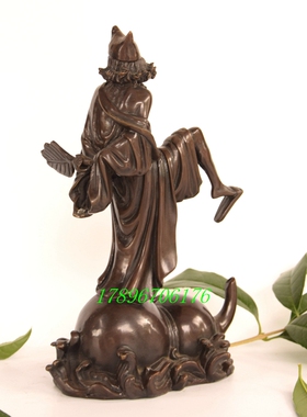 济公和尚师傅黄铜摆件客厅