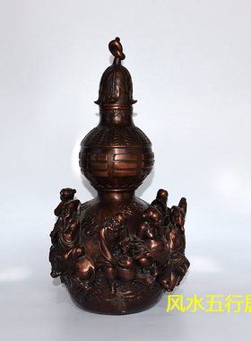 八仙葫芦客厅工艺品纯铜