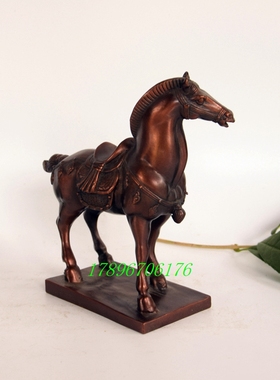 纯铜马小号工艺品客厅装饰