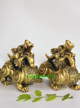 金钱貔貅福字独角神兽工艺品