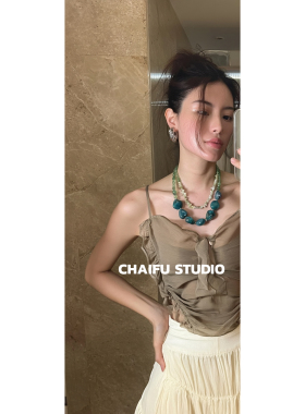 复古风绿野仙踪串珠叠戴项链