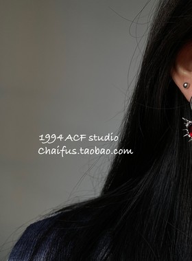 千禧辣妹朋克荆棘爱心项链