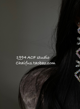 欧美晚宴轻奢满钻几何项链