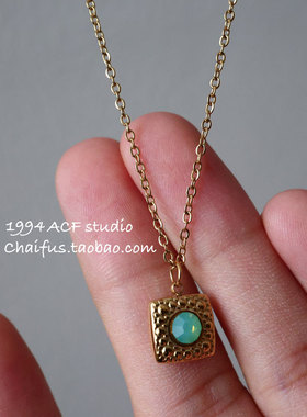 ins风简约日常佩戴钛钢项链