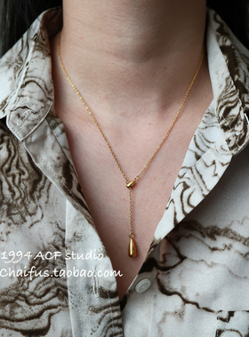 韩系复古水滴爱心多元素项链