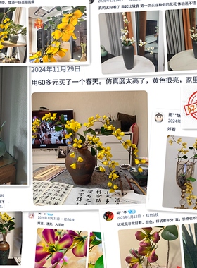 绢花兰花高仿真展厅假花逼真自然