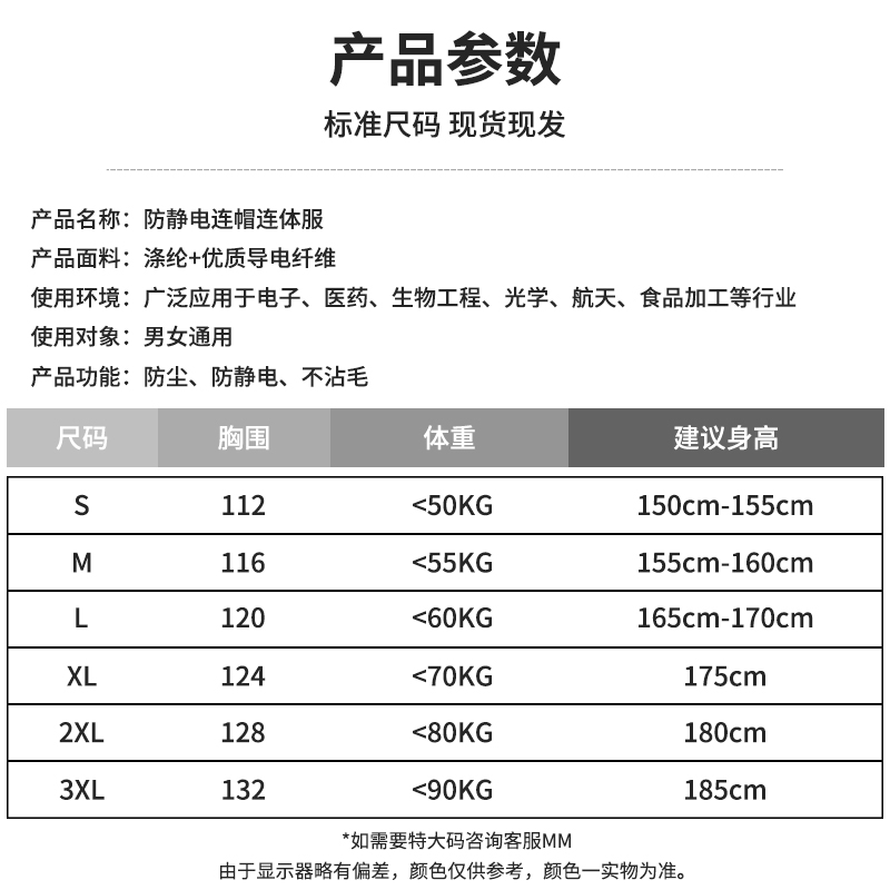 无尘服连体连帽防静电工作服加口袋喷漆防护防尘服洁净服车间男女 - 图3