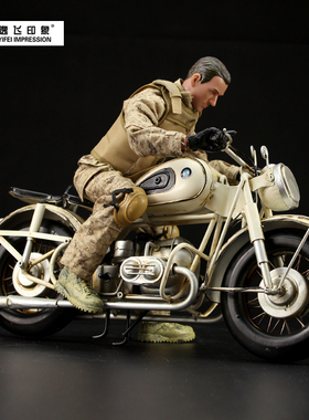 复古铁艺合金手工仿真摩托车模型