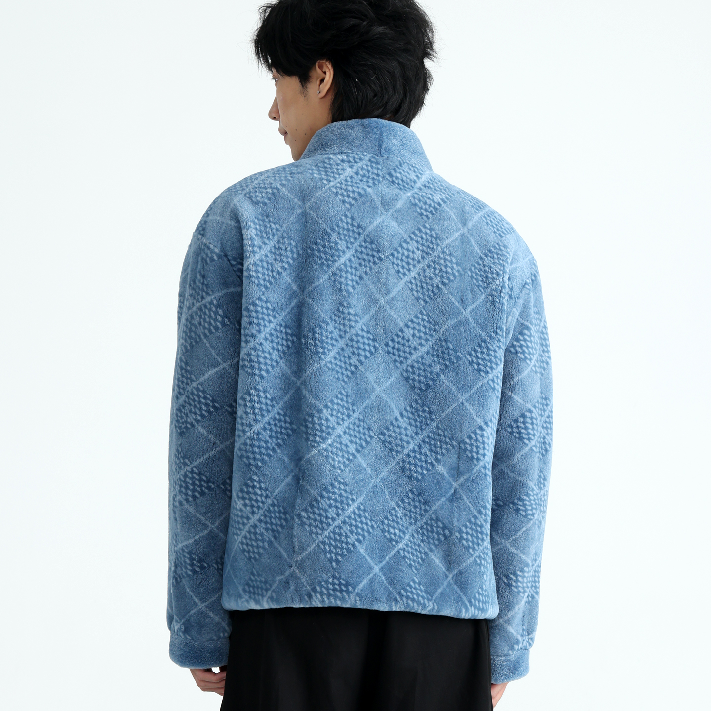 卡尼提轻奢高端北美水貂皮毛一体貂绒男士棒球领短款真皮皮草夹克 - 图3