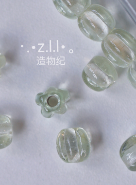 清透感进口手工琉璃尼泊尔外贸珠手绘diy原材料瓜珠散珠