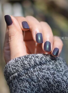 essie微光疗贝壳紫色快干指甲油