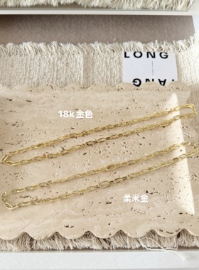 LT珠宝“喜平链”时髦设计感ins博主同款项链百搭高级感小众链条