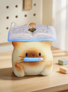 桌面萌猫香插解压稳定情绪更舒心
