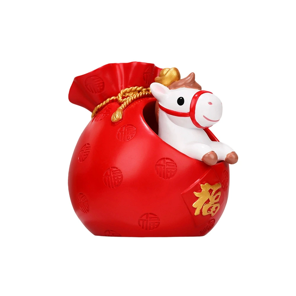 新款2026马年袋袋有钱小马摆件装饰品马年家居桌面喜庆新年礼品的,淘宝优惠券,粉丝福利购,淘宝优惠卷