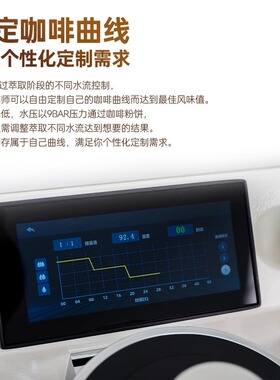 MIlesto/迈拓EM50VFE变流曲线萃取双锅炉旋转泵半自动意式咖啡机
