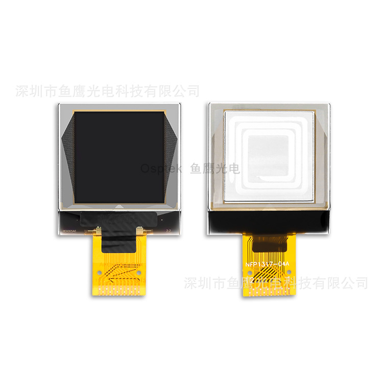 鱼鹰光电® 0.96寸OLED96*96白光SSD1317焊接12P方形OLED显示屏-图3