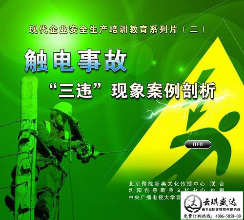 正版包发票 安全月 触电事故“三违”现象案例剖析 2DVD - 图0
