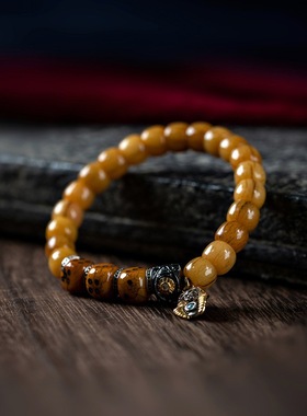 藏式天然骆驼骨手串藏传骨头手持