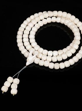 天然鹿角108雕刻百香籽带小鹿三