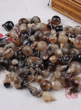 藏式藏式天然牦牛角三通佛头佛塔