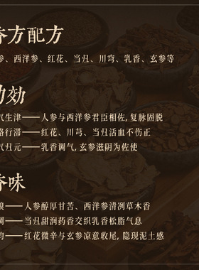 【人参固本合香珠】古方手工制香