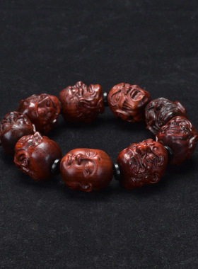 天然印度小叶紫檀木雕刻编织DIY