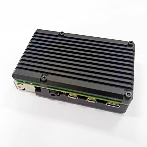 树莓派4代外壳金属Raspberry Pi 4代b+铝合金盒子4b散热壳配件 - 图1