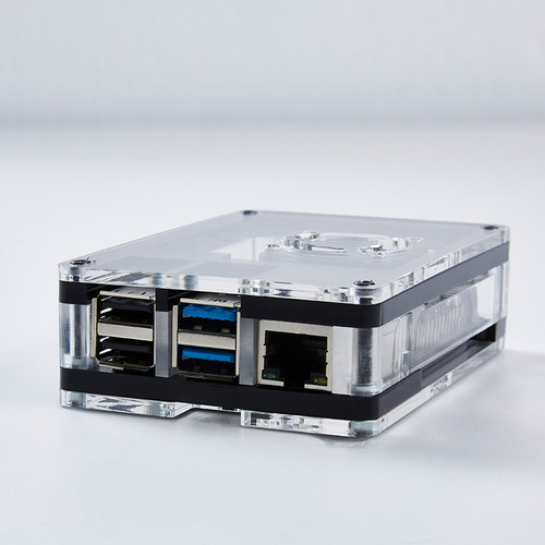 树莓派4B主板外壳亚克力壳子散热Raspberry pi4代兼容风扇散热片 - 图2