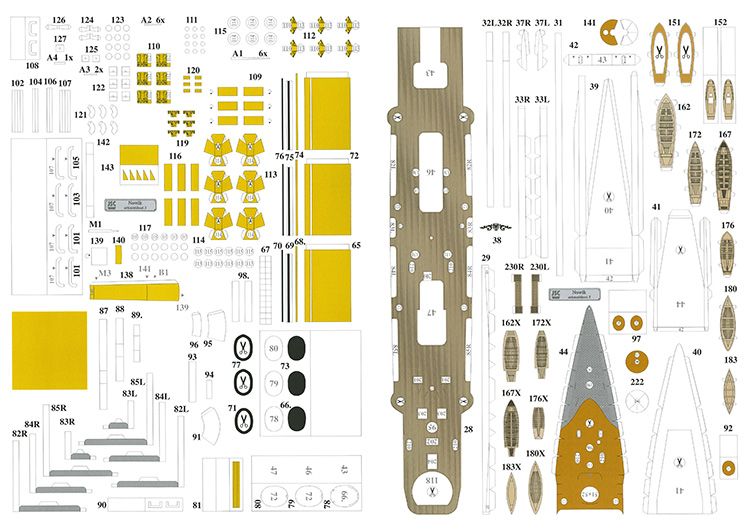 沙俄诺维克号轻巡洋舰纸模型1:250军武宅拼装手工纸艺摆件DIY - 图1