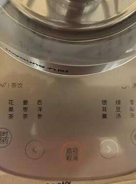 九阳养生壶1.8L大容量玻璃花茶壶煮茶器 316L不锈钢预约WY196