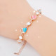 Rose gold four-leaf clover multi-layer fashion style fresh bracelet