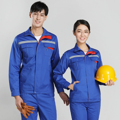 鸿赫 Мужской хлопковый осенний износостойкий комбинезон